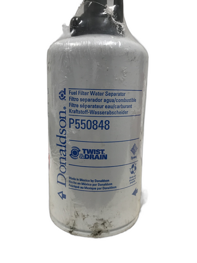 P550848 Filter Donaldson: High-performance spin-on filter for effective fuel and water separation.